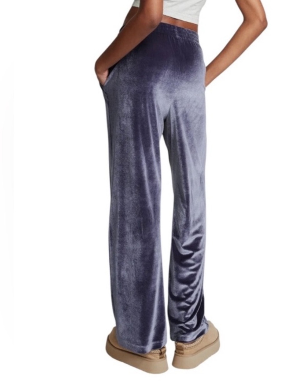 Pink by vs small velvet pants